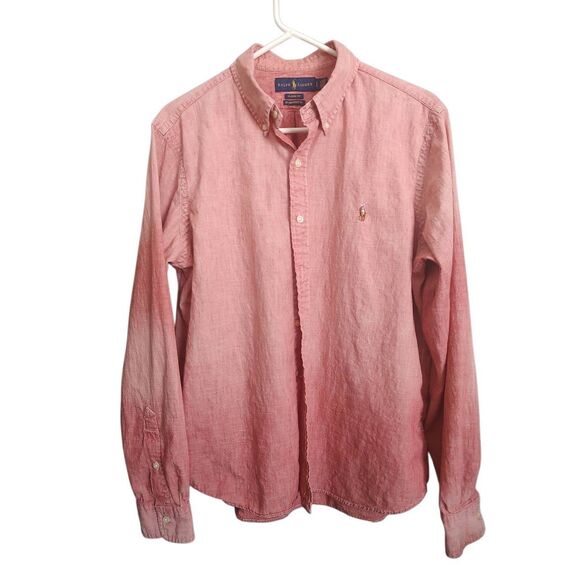Ralph Lauren Other - Ralph Lauren Men's Size Large Classic Untucked Fit Pink Long Sleeve Button Down